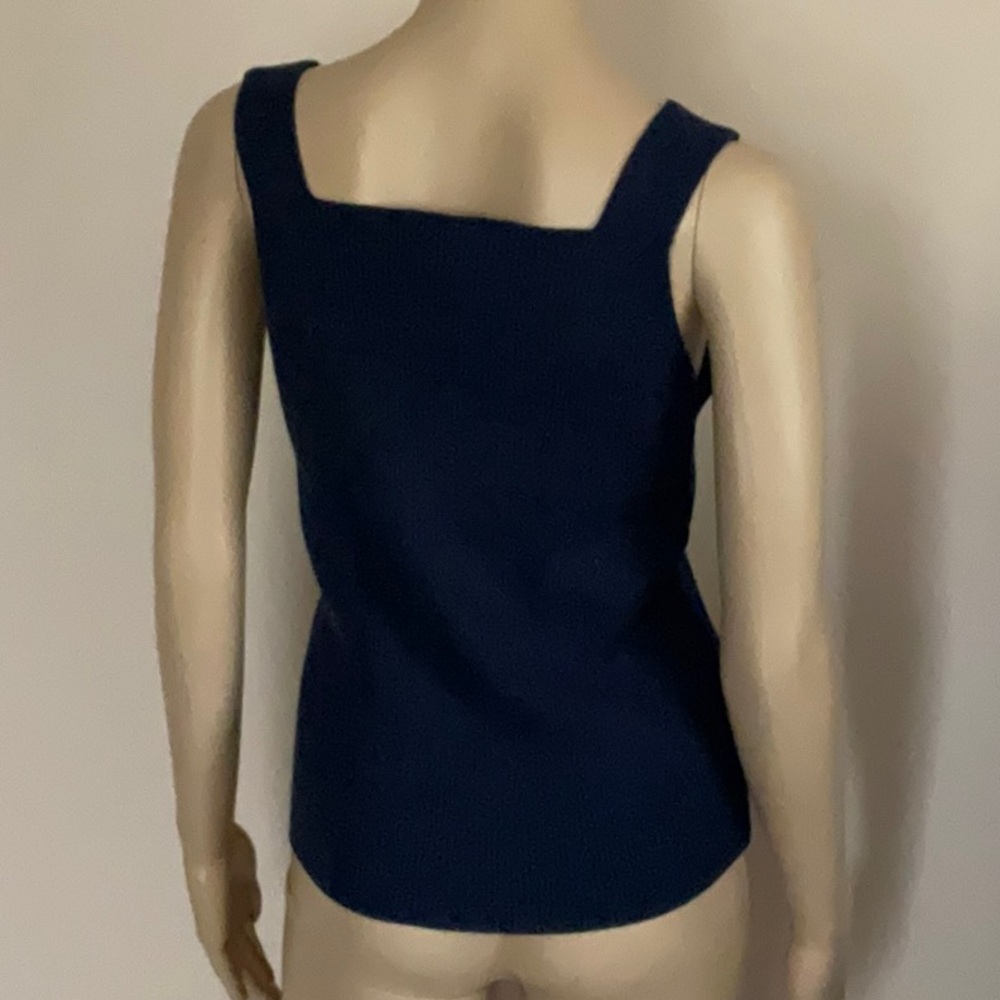 Boston Proper Square Neck Ribbed Knit Tank Top - Picture 3 of 6